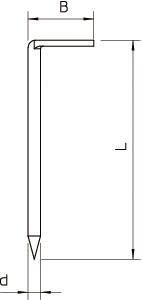 OBO 1101 Z 40 G Hakennagel ungehärtet 