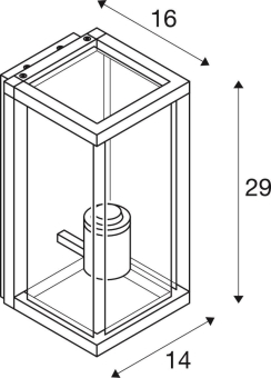SLV QUADRULO WL E27 Outdoor      1002403 