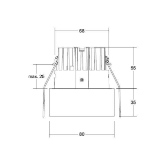 Brumberg LED-Einbaudownlight    12391173 