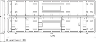 DEHN Kunststoff-Koffer leer   KKL PHE3 L 