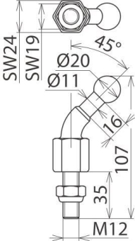 DEHN Kugelfestp. 45GRAD           706235 