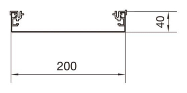 Hager Aufbodenkanal-Unterteil AKU2000401 