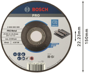 Bosch Schruppscheibe gekröpft 2608600389 