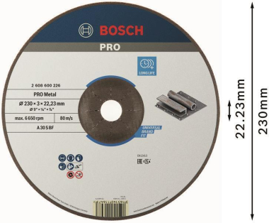 Bosch Trenn-Scheibe                230MM 