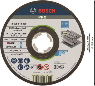 Bosch 2608619260         X-LOCK TRENNSCH 