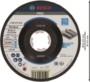 Bosch 2608619258         X-LOCK SCHRUPPS 