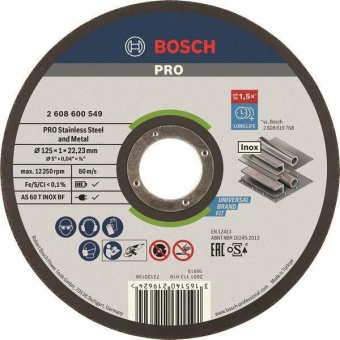 Bosch Trennscheibe EXPERT for Inox 125mm 
