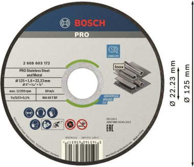 Bosch Trennscheibe gerade     2608603172 