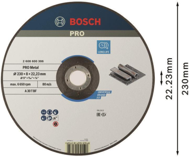 Bosch Schruppscheibe gekröpft 2608600386 
