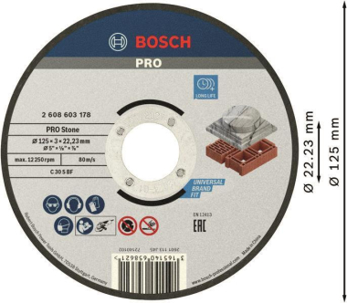 Bosch Trennscheibe gerade     2608603178 