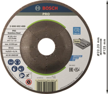 Bosch Schruppscheibe gekröpft 2608602488 