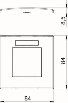 OBO AR45-BSF1 AL Abdeckrahmen Modul 45 