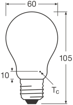 LEDV LED Bulb 11-100W/827 1521lm 