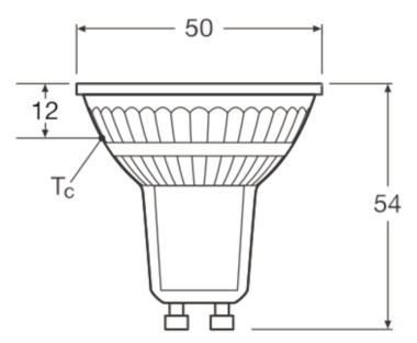 Ledvance LED PAR16 100 36° P 8W 827 GU10 