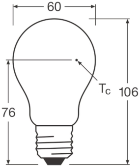 LEDV LED Bulb 7-60W/840 806lm 