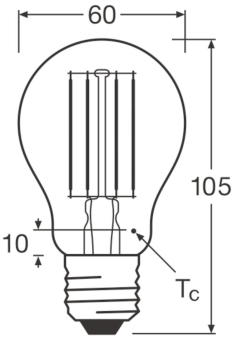LEDV LED Bulb 7,5-75W/827 1055lm 