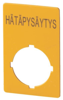 EATON M22-XZK1-SF99 Schild NOT-   121371 