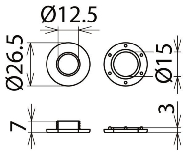 Dehn 785649 OEK12NS Öse a. KS  OEK 12 NS 