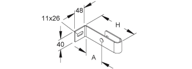 NIED Wandbefestigung        KRWB 60.25 F 
