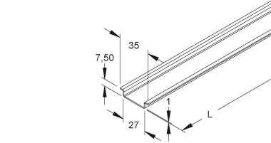 NIED Tragschiene 2933/2SO      2933/2 SO 
