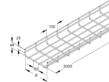 Niedax Gitterrinne         MTS 54.600 E3 