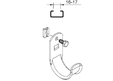 Niedax H70 Kabelhalter, für Kabel-  H 70 