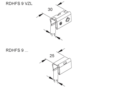 Niedax Deckelhaltefeder      RDHFS 9 VZL 