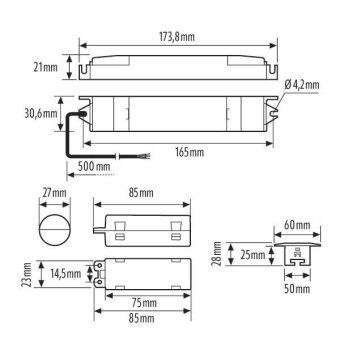 Esylux ELH-2 EL LED 3h SC RM  EN10080074 
