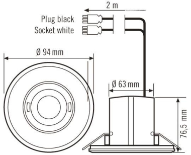 Esylux PD-FLAT 360i/8 RW WAGO EP10424878 