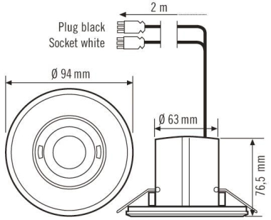 Esylux MD-FLAT 360i/8 RW WAGO EP10424861 