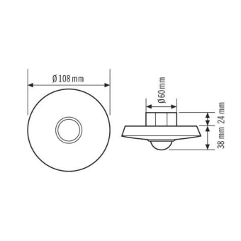 ESYLUX UP Decken-Bewegungsmelder 360' 