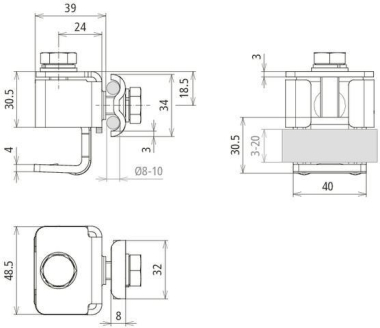 Dehn 372300  AKK DUL 8.10 KBF 3 20 STTZN 