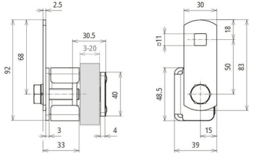 Dehn 372339   AKK AL B11.11 KBF 3 20 V2A 
