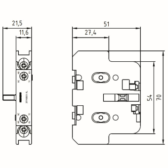 SIEM 2. Hilfsschalterblock    3TY6501-1L 
