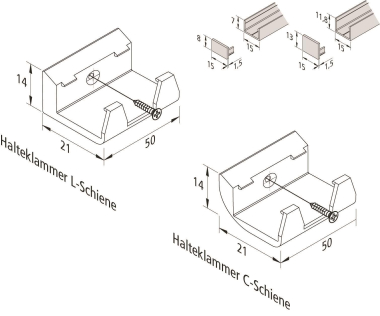 Hera 2er Set Stirndeckel LED 61500031021 