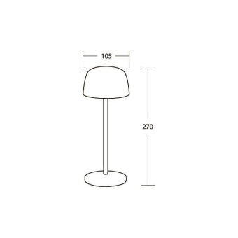 Brumberg LED-Akkutischleuchte 65401003RT 