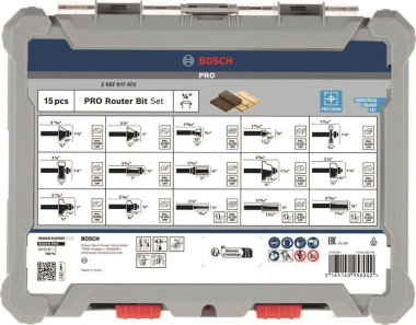 Bosch 2607017473 15tlg   15 pcs Mixed 1/ 