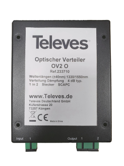 Televes Optischer 2-fach Verteiler  OV2O 