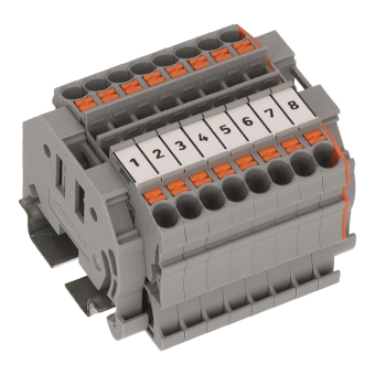 WAGO 821-580 Reihenklemmenblock,8p,gemäß 