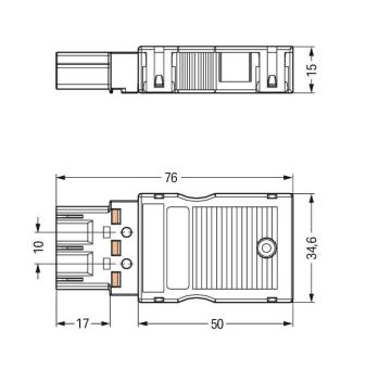 WAGO 770-1373/147-000 Brückungsstecker, 