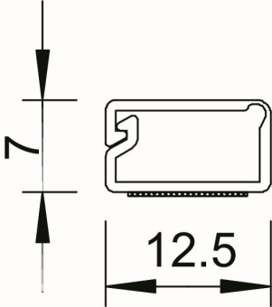 OBO WDKMD7CW Minikanal 7x12,5x2000 PVC 