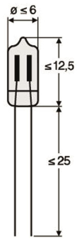 S&H Miniatur-Glimmlampe PG 100-13  31010 