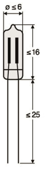 S&H Miniatur-Glimmlampe PG 140-16  31021 