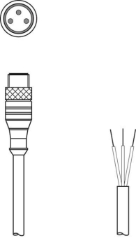 Leuze Anschlussleitung KS U-M8-3A-P1-100 