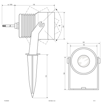 EVN LED Gartenspot -anthrazit  PLC652502 