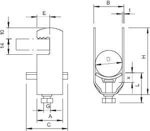 OBO 2056F 2 28 FT Bügelschelle 2-fach 