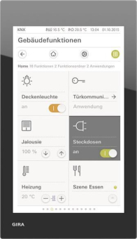GIRA 206705 G1 230V G1 Glas Schwarz 