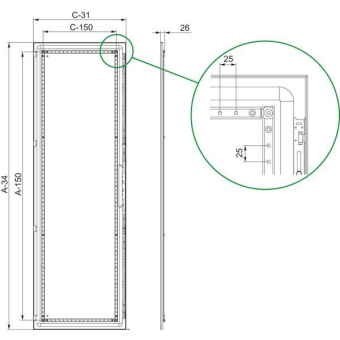 Schneider SF-Volltür           NSYSFD168 