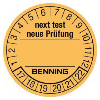 BENNI Prüfplaketten "Neue Prüfung" 