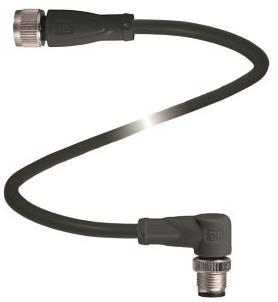 PF Extension cable  V1-G-BK2M-PUR-U-V1-W 